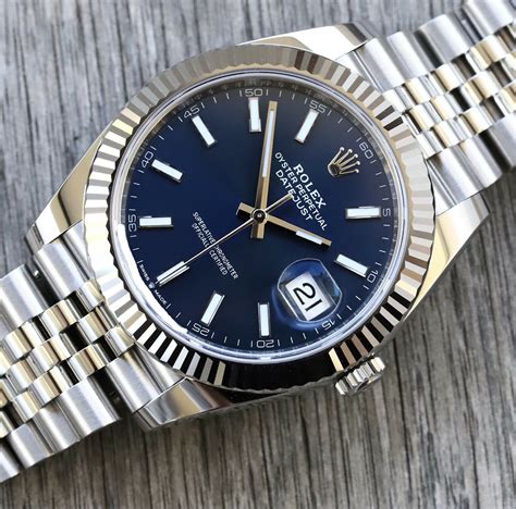 rolex dj41 blue|rolex datejust 41 price.